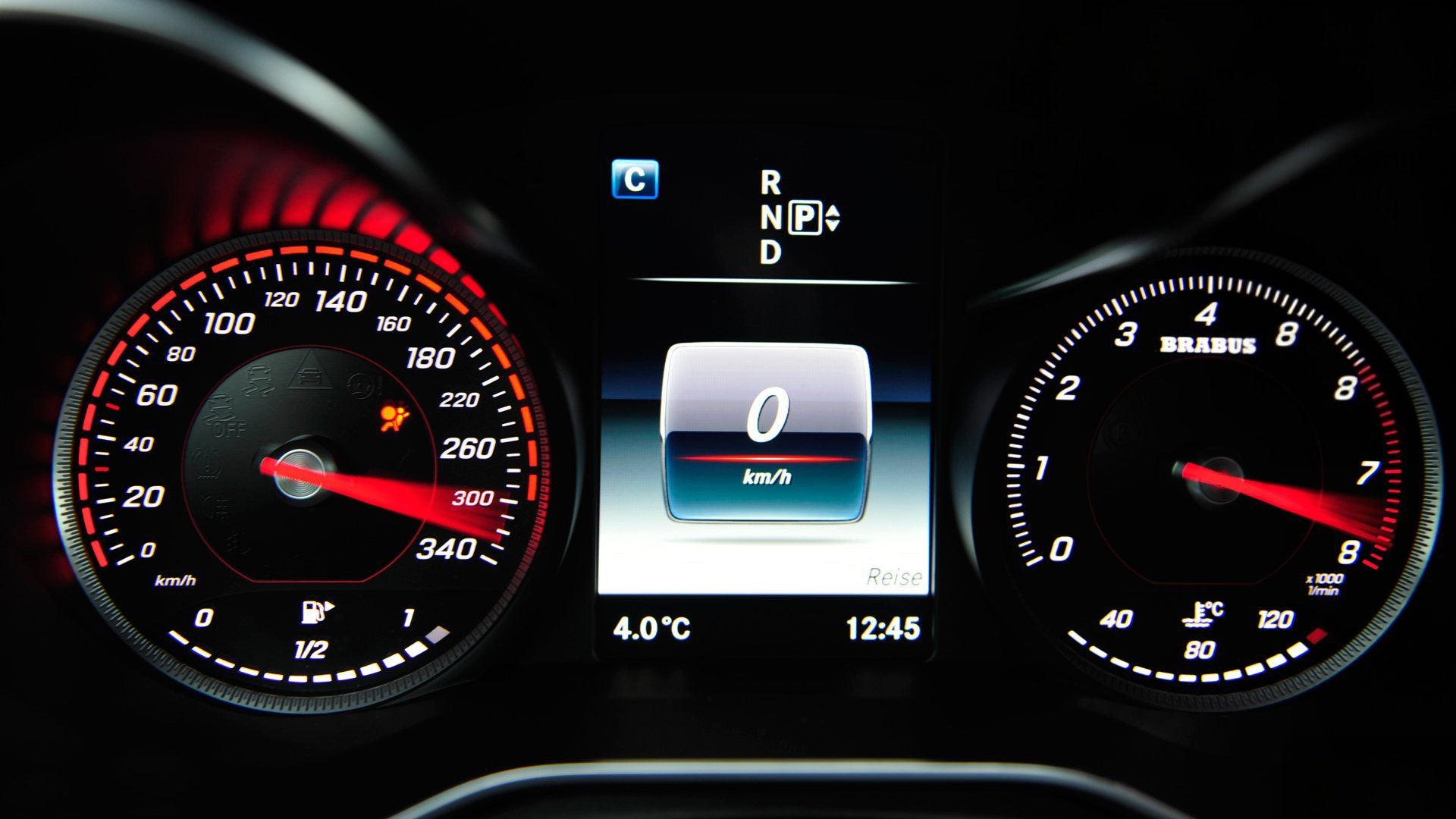 why the car cluster sweeps from minimum to maximum when starting the car