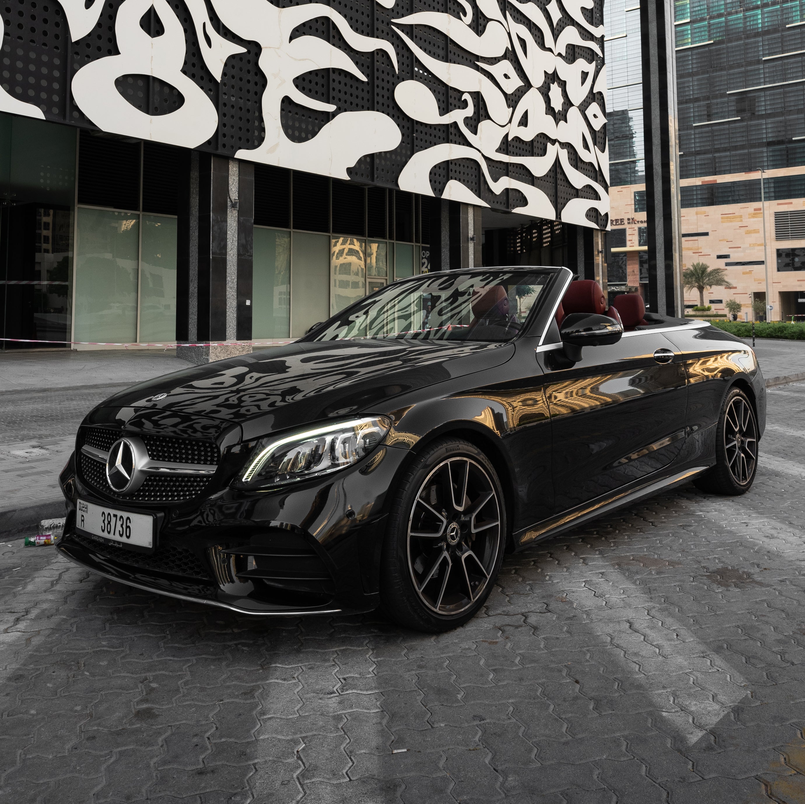 Mercedes-Benz C200 Convertible 2024 Black For Rent