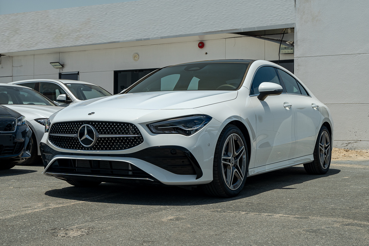 Mercedes-Benz CLA 200 2025 – 1.4L Turbo Petrol | White | Sporty 4-Door Coupe