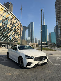 Mercedes-Benz E450 2022 White rental Dubai