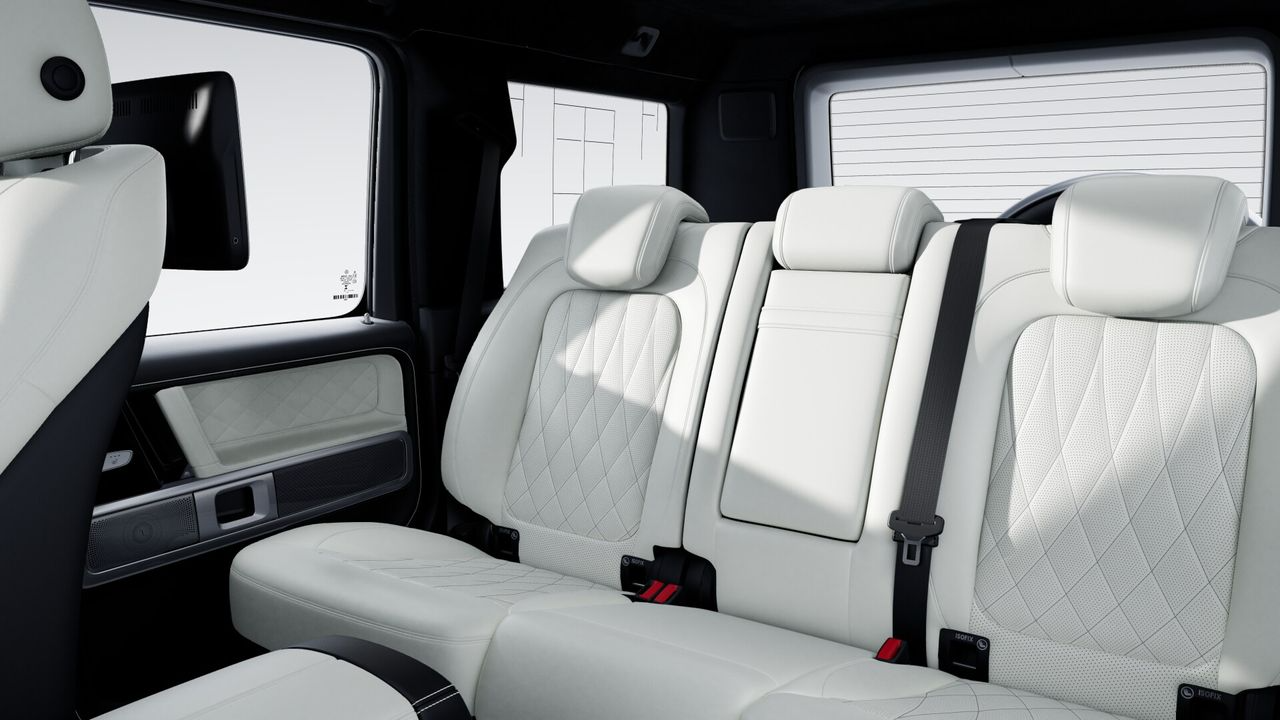 AMG G 63 interior 2025 silver