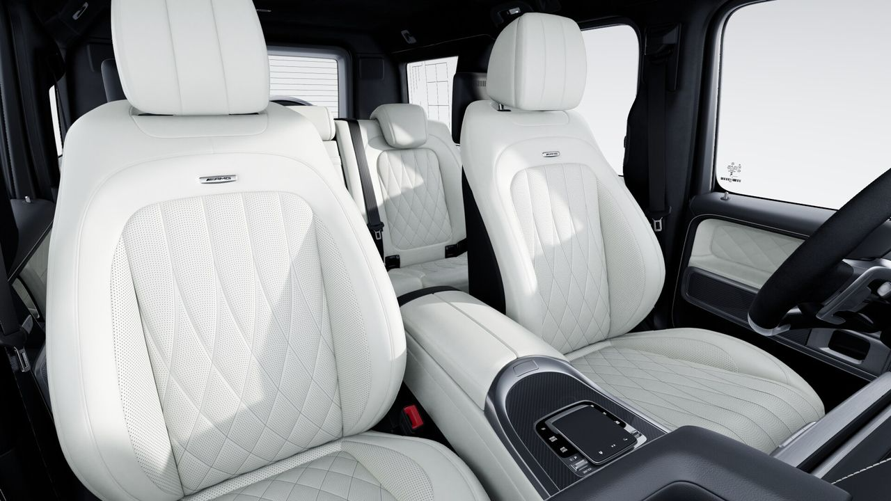 AMG G 63 interior 2025 silver